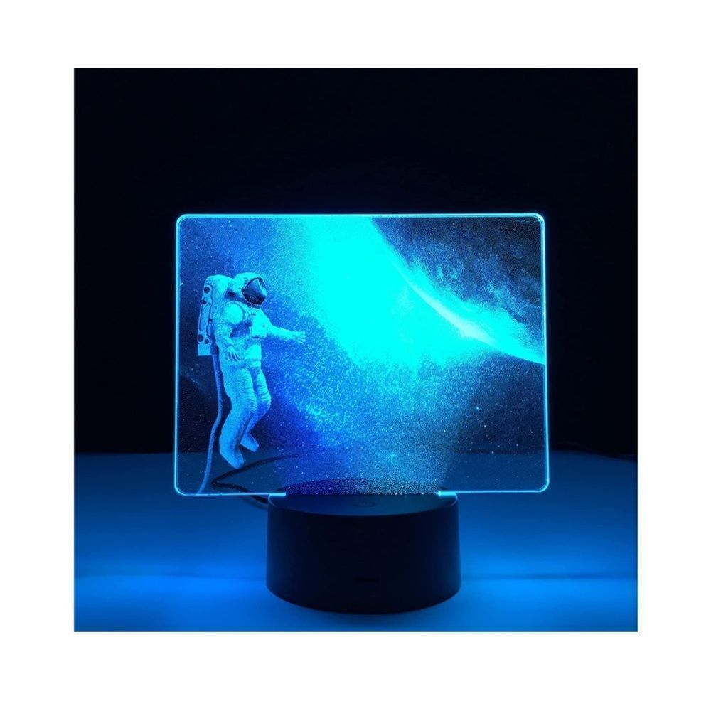 Colorful Sci-Fi Outspace Astronaut Two Tone LED Light for Child Birthday